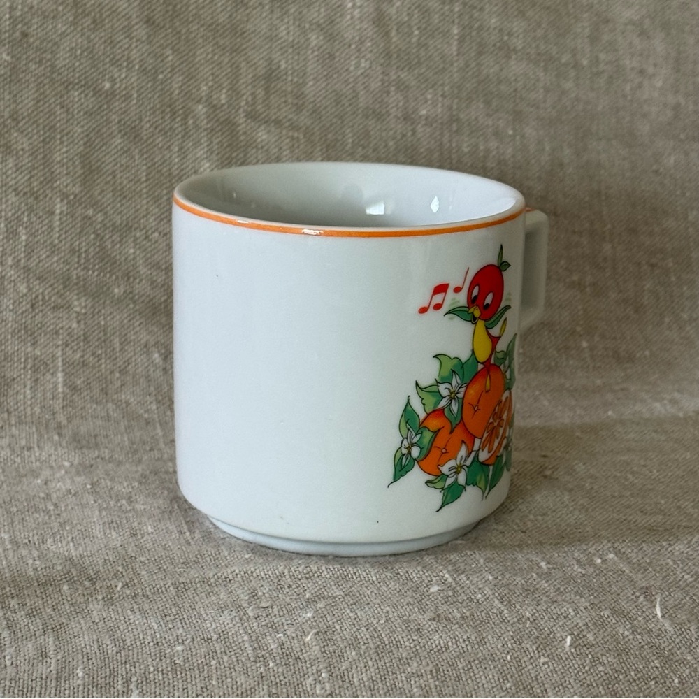 vintage 70s Disney Orange Bird coffee mug - Picture 5 of 8